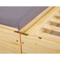 Inter Link Funktionscouch „Lotar“, 3 in 1, natur, 90x200 cm