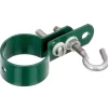 Alberts GAH Schelle für Geflechtspannstab 44 mm mit Haken verzinkt-grün