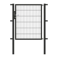 Alberts GAH Stabgitter-Einzeltor anthrazit-feueverzinkt 1000 x 1200/1700 mm zum Einbetonieren