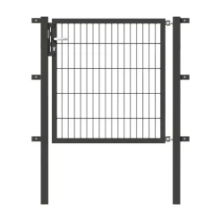 Alberts GAH Stabgitter-Einzeltor anthrazit-feuerverzinkt 1000 x 1000/1600 mm zum Einbetonieren