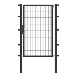 Alberts GAH Stabgitter-Einzeltor anthrazit-feuerverzinkt 1000 x 1600/2100 mm zum Einbetonieren