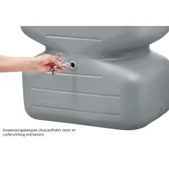 Garantia Gartentank Cubus 700 Liter betongrau