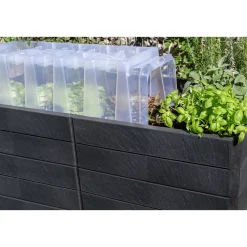 Hochbeet Ergo Quadro U L 75 Stone, inkl. FLORA Wassersparsystem*Garantia Clearance