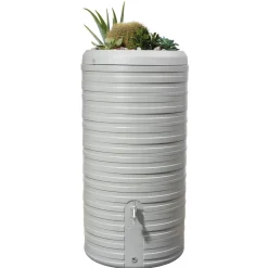 Garantia Regentonne Nordic 2in1 300 Liter steingrau inkl. Pflanzschale