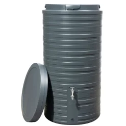 Garantia Regentonne Nordic 2in1 300 Liter graphite grey inkl. Deckel