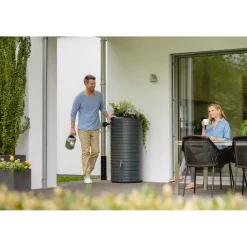 Regentonne Nordic 2in1 300 Liter graphite grey inkl. Pflanzschale*Garantia Sale