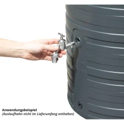 Regentonne Nordic 2in1 300 Liter graphite grey inkl. Pflanzschale*Garantia Sale