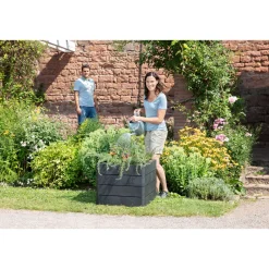 Hochbeet ERGO QUADRO S 50 Stone inkl FLORA*Garantia Online