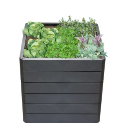 Garantia Hochbeet ERGO QUADRO L 75 Stone inkl FLORA