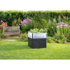 Hochbeet Ergo Quadro Turbo 75 mit Wachstumsmodul 420 L grau*Garantia