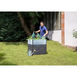 Hochbeet ERGO QUADRO Turbo L 75 Wood inkl FLORA*Garantia Online