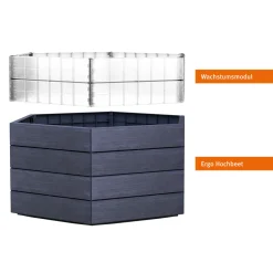 Garantia Hochbeet ERGO Turbo L 75 Wood inkl FLORA