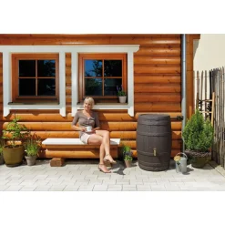 Regenfass Barrica braun 260 L*Garantia