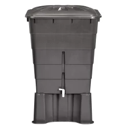 Garantia Regentonne eckig 300 L graphite grey inkl Deckel und Hahn