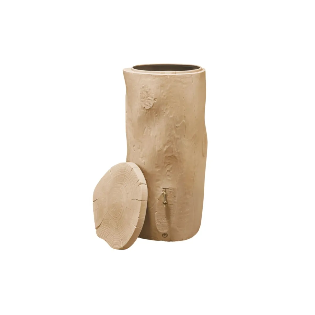 Regentonne Woodstock Baumstamm 250 L hellbraun^Garantia Clearance