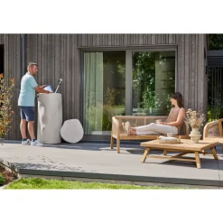 Regentonne Woodstock Baumstamm 250 L grau*Garantia Clearance