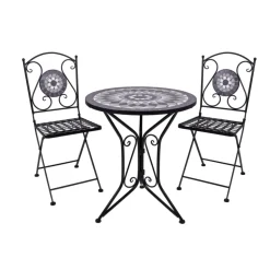 Garden Pleasure Balkonset JALUA, 3.tlg. Steingut/Keramik Mosaik, Stahl.* Online