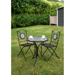 Garden Pleasure Balkonset JALUA, 3.tlg. Steingut/Keramik Mosaik, Stahl.* Online