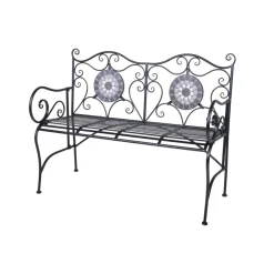 Garden Pleasure Bank JALUA Stahl, schwarz