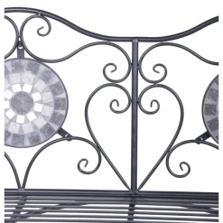 Garden Pleasure Bank JALUA Stahl, schwarz