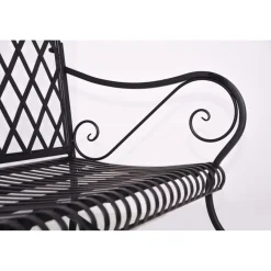 Garden Pleasure Gartenbank PORAK Stahl, pulverbeschichtet, matt-schwarz* Outlet