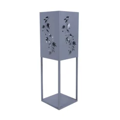 Garden Pleasure Licht-Dekosäule ZAYN Eisen, pulverbeschichtet, grau