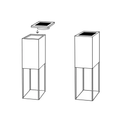 Garden Pleasure Licht-Dekosäule ZAYN Eisen, pulverbeschichtet, grau