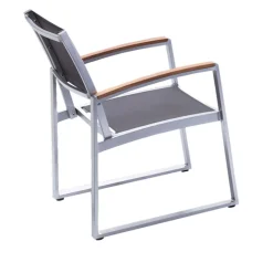 Garden Pleasure Tischgruppe AVA 5-tlg. Aluminium, Nonwood, Kunststoffgewebe