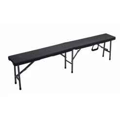 Garden Pleasure Tisch-Set VENTANA, 3-teilig Stahl / Kunststoff HDPE, schwarz