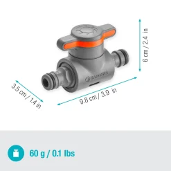 Gardena Kupplung mit Regulierventil