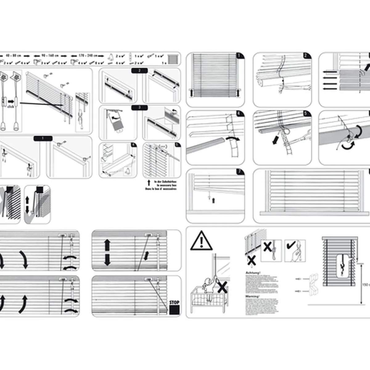 Alu-Jalousie 120 x 130 cm silber*Gardinia Outlet