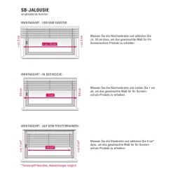 Aluminium-Jalousie 140 x 175 cm schiefer^Gardinia Hot