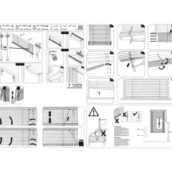 Gardinia Aluminium-Jalousie 140 x 175 cm beige