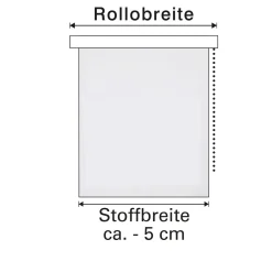 Gardinia Doppelrollo grau 100 x 150 cm