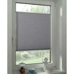 Easyfix Plissee Greta 70 x 130 cm steingrau^Gardinia Best