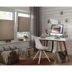 Gardinia EasyFix Plissee 2BS 75 x 130 cm taupe