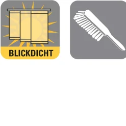 Gardinia Flächenvorhang 60 x 245 cm weiß