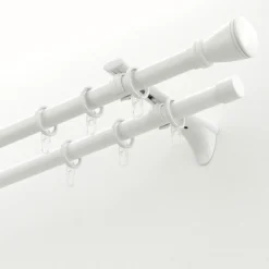 Gardinia Gardinenstange Chicago 200 cm Durchmesser 20 mm weiß