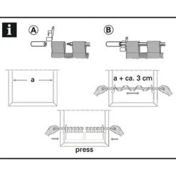 Gardinia Gardinenstange Filigrano Kugel 50-80 cm Durchmesser 8/10 cm Edelstahl-optik