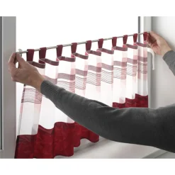 Gardinia Gardinenstange Filigrano Kugel 50-80 cm Durchmesser 8/10 cm Edelstahl-optik