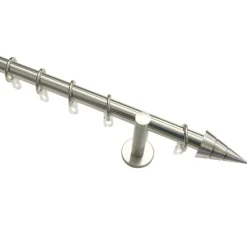 Gardinia Gardinenstange Kegel Durchmesser 20 mm 160 cm Edelstahl-optik