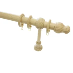 Gardinia Gardinenstange Lugano Classic Durchmesser 28 mm 250 cm Kiefer