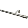 Gardinia Gardinenstange Zylinder Durchmesser 16/19 mm 190-340 cm Edelstahl-optik