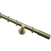 Gardinia Gardinenstange Zylinder Durchmesser 20 mm 200 cm Messing-antik
