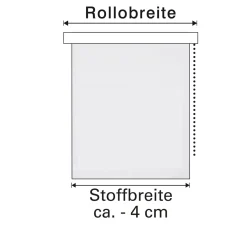Gardinia Klemmrollo Thermo 100 x 150 cm weiß
