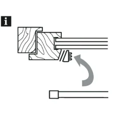 Klemmstange Durchmesser 8 mm 60-90 cm weiß^Gardinia Hot