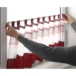 Gardinia Klemmstange Press und Go Filigrano Kugel silber 80-110 cm