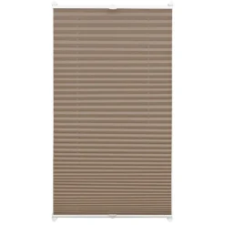 Plissee EasyFix mit 2 Bedienschienen 60 x 130 cm taupe*Gardinia Best