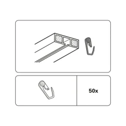 Rollringe UV-beständig weiß^Gardinia Best