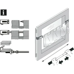 Spannvitrage Durchmesser 9 mm 90-130 cm titan*Gardinia